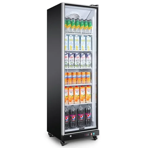 BODEGA Commercial Beverage Refrigerator with Glass Door - Rank 4 in Best Beverage Cooler of 2025
