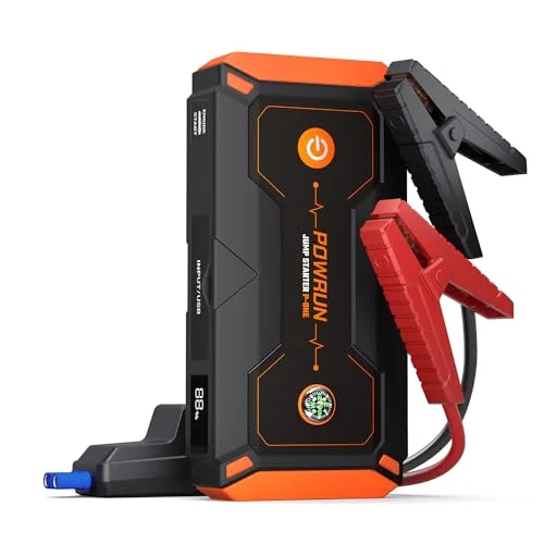 Powrun P-ONE 2000A Car Jump Starter - Rank 7 in Best Jump Starter With Air Compressor of 2025