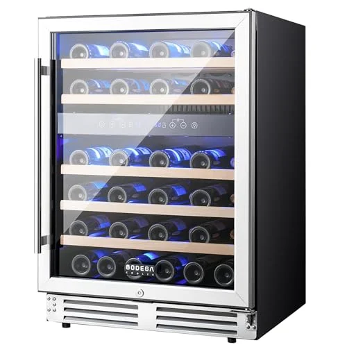 BODEGA Dual Zone Wine Fridge 46-Bottle - Rank 6 in Best Under Counter Refrigerator of 2025