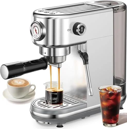 Atatix Professional Espresso Machine Silver - Rank 5 in Best Esspresso Machine of 2025