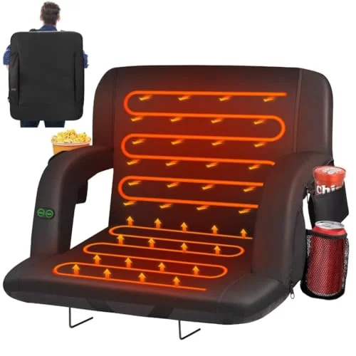 HOPERAN 21" Heated Stadium Seat with Backrest - Rank 8 in Best Heated Stadium Seat of 2025