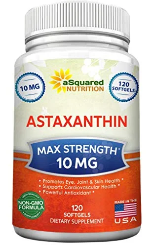 aSquared Nutrition Astaxanthin Supplement 10mg - 120 Softgels - Rank 7 in Best Astaxanthin of 2025