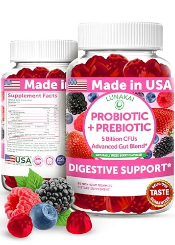 Lunakai Prebiotic + Probiotic Gummies - Rank 9 in Best Olly Probiotic of 2025
