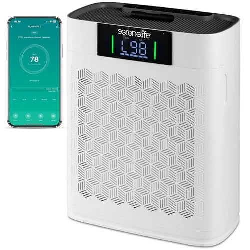 SereneLife Smart WiFi HEPA Air Purifier - Rank 3 in Best Pet Air Purifier of 2025