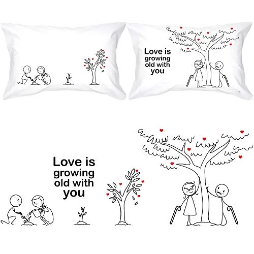 BoldLoft Romantic Couple Pillowcases - Rank 1 in Celebrate Love with These Must-See Anniversary Gift Ideas