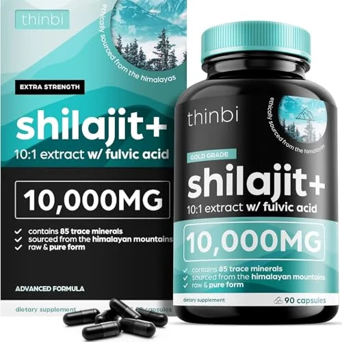 Artnaturals Himalayan Shilajit 10000mg 90 Count - Rank 8 in Best Pure Shilajit of 2025