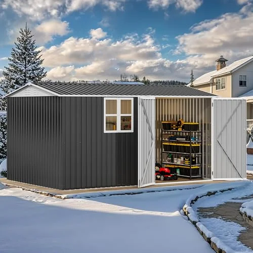 DWVO Outdoor Metal Storage Shed - Rank 4 in Best Sheds of 2025