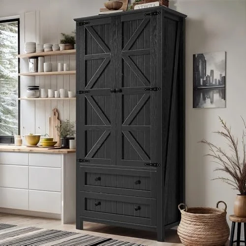DWVO Farmhouse Kitchen Pantry Cabinet - Rank 5 in Best Pantry of 2025