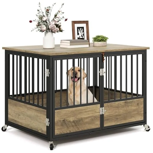 YITAHOME 43" Dog Crate Furniture - Rank 4 in Best Dog Crates For Large Dogs of 2025