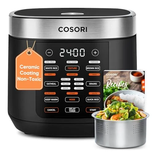 COSORI 10-Cup Rice Cooker with Steamer - Rank 4 in Best Rice Cooker of 2025