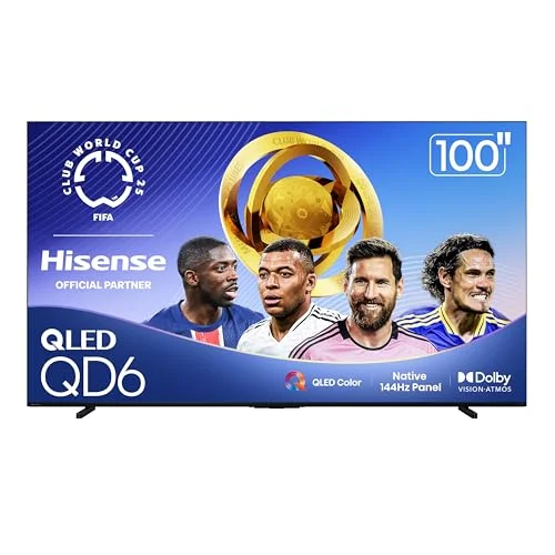 Hisense 100-Inch QD6 Series 4K Smart TV - Rank 9 in Best Hisense 100 Inch Tv of 2025