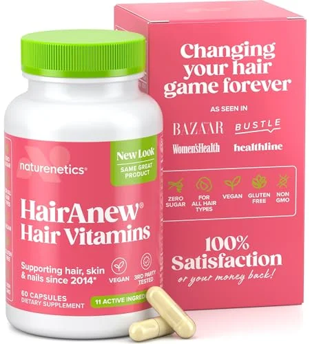 Naturenetics HairAnew Hair Growth Vitamins - Rank 10 in Best Hair Growth Supplements of 2025