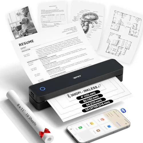 iDPRT Portable Wireless Thermal Printer - Rank 3 in Best Printer of 2025