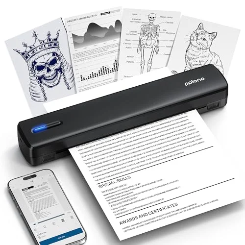 POLONO D810 Portable Wireless Thermal Printer - Rank 10 in Best Printer of 2025