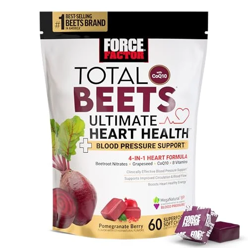 Force Factor Total Beets Blood Pressure Support Chews - Rank 5 in Best Super Beets of 2025