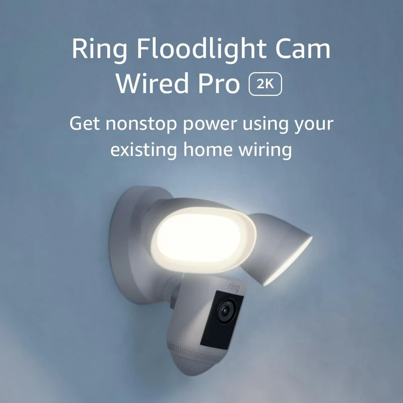 Ring Floodlight Cam Wired Pro White - Rank 2 in Best Ring Camera of 2025