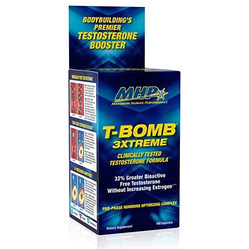 MHP T-Bomb 3xtreme Testosterone Booster for Men - Rank 10 in Best Testosterone Boosters of 2025