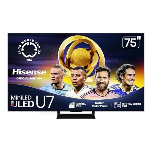 Hisense 75-Inch U7 Series 4K Smart TV - Rank 4 in Best Hisense 75 Inch Tv of 2025