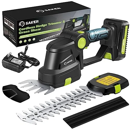 Saker Cordless Hedge and Grass Trimmer - Rank 6 in Best Hedge Trimmer of 2025
