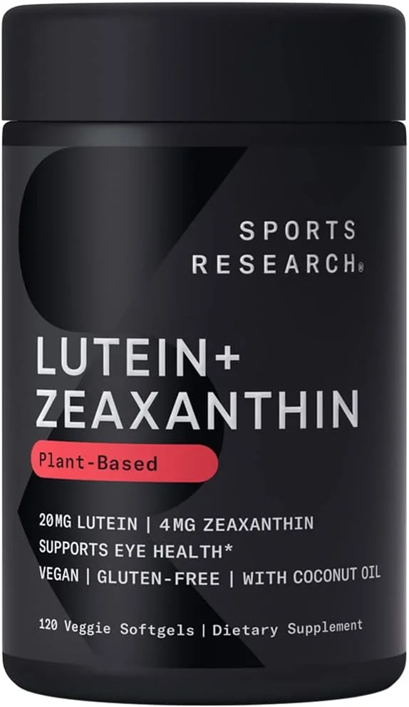 Sports Research Lutein and Zeaxanthin Eye Health Supplement - Rank 2 in Best Eye Vitamins of 2025