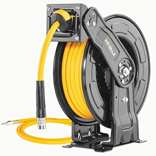 AIRZILLA Premium Steel Retractable Air Hose Reel - Rank 6 in Best Air Hose Reel of 2025
