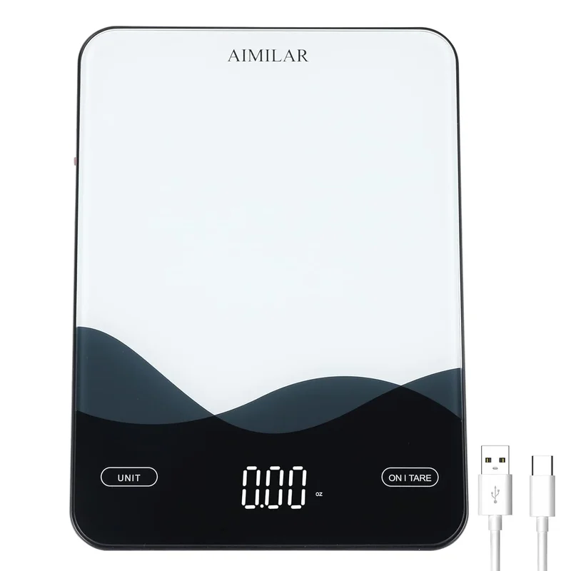 AIMILAR Rechargeable LED Food Scale - Rank 10 in Best Digital Food Scale of 2025