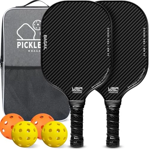 BAGAIL Pickleball Paddle Set - 2 Pack - Rank 7 in Best Pickleball Racket of 2025