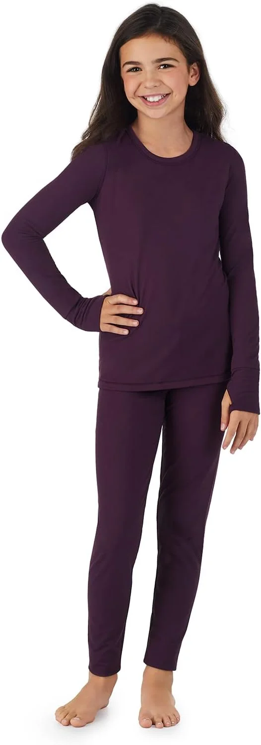 Cuddl Duds Girls Thermal Underwear Set - Rank 7 in Best Long Johns For Kids of 2025