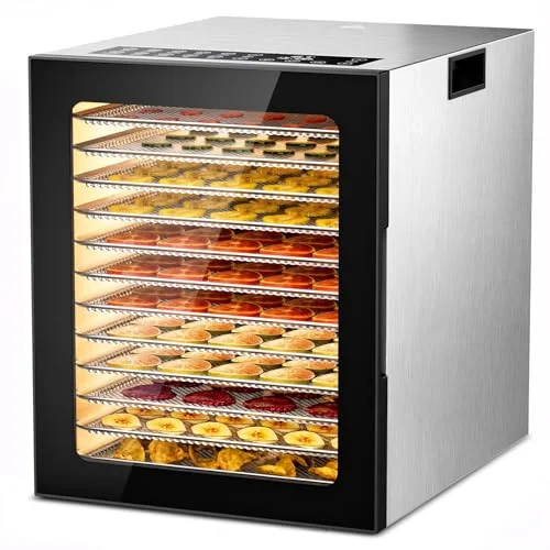 PSIIDAN Commercial Food Dehydrator, 12 Trays - Rank 9 in Best Food Dehydrators of 2025