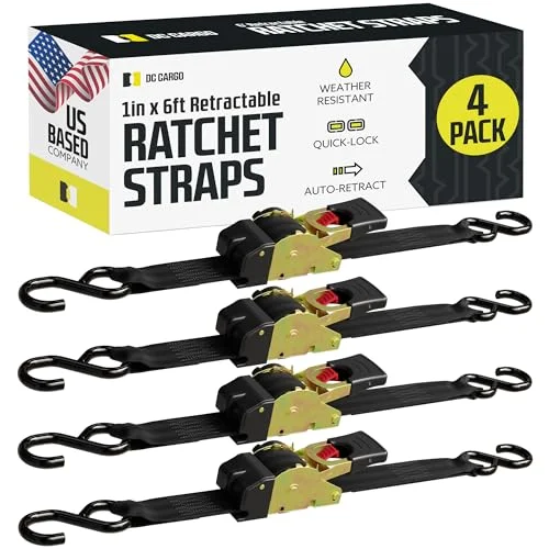DC Cargo Mall Retractable Ratchet Straps - Rank 5 in Best Retractable Ratchet Straps of 2025