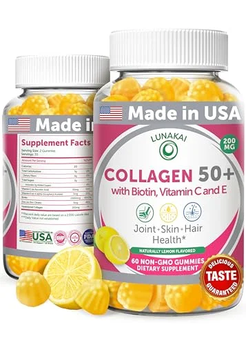 Lunakai Collagen Gummies with Biotin 60ct - Rank 4 in Best Collagen Gummies of 2025