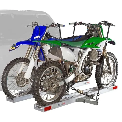 Black Widow Motorcycle Hitch Carrier with Ramp - Rank 2 in Best Motorcycle Hitch Carrier of 2025