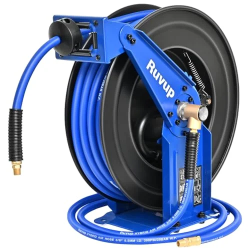 Ruvup 75ft Retractable Air Hose Reel - Rank 2 in Best Air Hose Reel of 2025