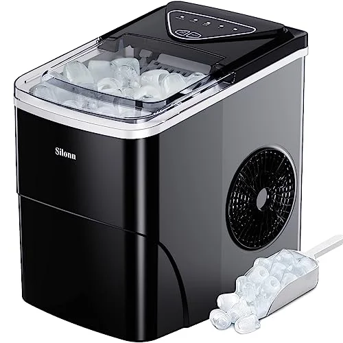Silonn Ice Maker Countertop, 26lbs Self-Cleaning Machine - Rank 8 in Best Countertop Ice Maker of 2025