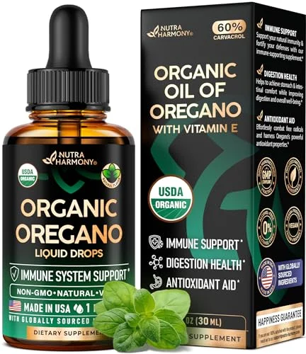 NutraHarmony Organic Oregano Oil Drops - Rank 4 in Best Oregano Oil of 2025
