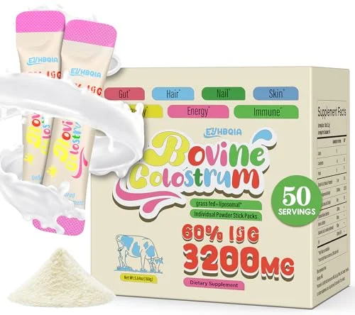 EYHBQIA Colostrum Powder - Gut & Beauty Support - Rank 8 in Best Bovine Colostrum of 2025