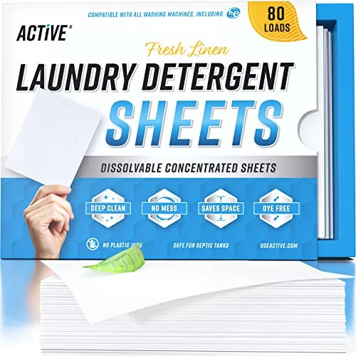 Active Eco Laundry Detergent Sheets Linen Scent - Rank 7 in Best Amazon Deals You Can't Miss of 2025
