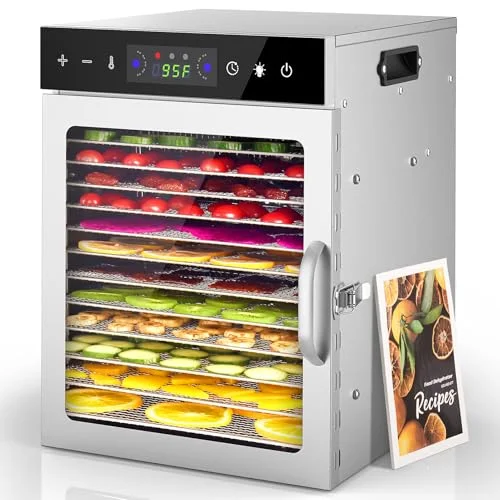 HOPERAN Stainless Steel Food Dehydrator - Rank 2 in Best Food Dehydrators of 2025
