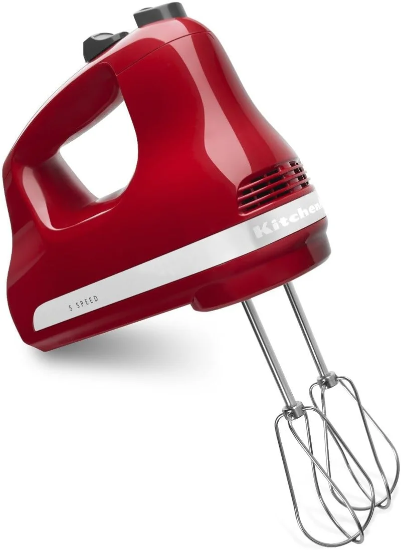 KitchenAid 5 Speed Hand Mixer - Empire Red - Rank 8 in Best Hand Mixer of 2025