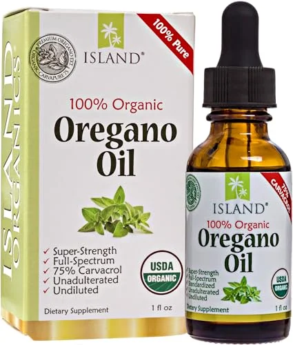 Island Nutrition Oregano Oil Organic Drops - Rank 2 in Best Oregano Oil of 2025