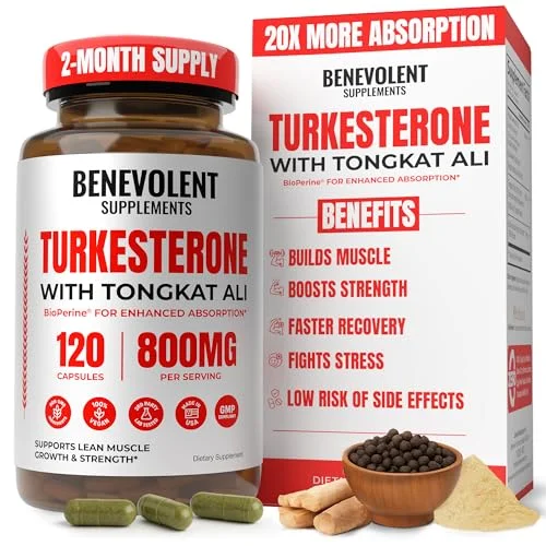 Benevolent Nourishment Turkesterone Supplement with BioPerine - Rank 5 in Best Turkesterone of 2025
