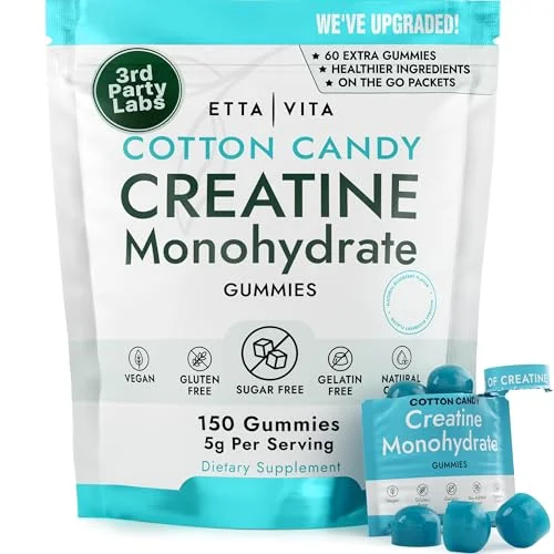Etta Vita Creatine Monohydrate Gummies - Rank 10 in Best Creatine Gummies of 2025