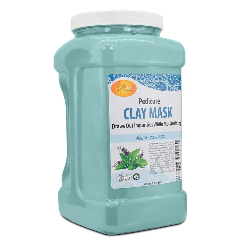 SPA REDI Clay Mask Mint & Eucalyptus 128 Oz - Rank 7 in Best Exfoliating Foot Mask of 2025