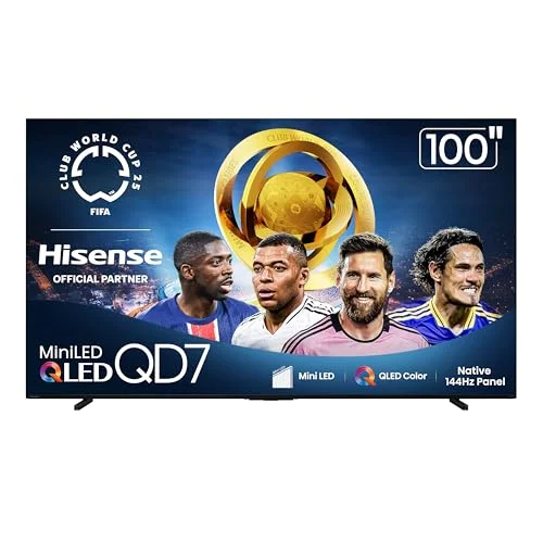 Hisense 100" QD7 Mini-LED 4K Smart TV - Rank 5 in Best Hisense 100 Inch Tv of 2025
