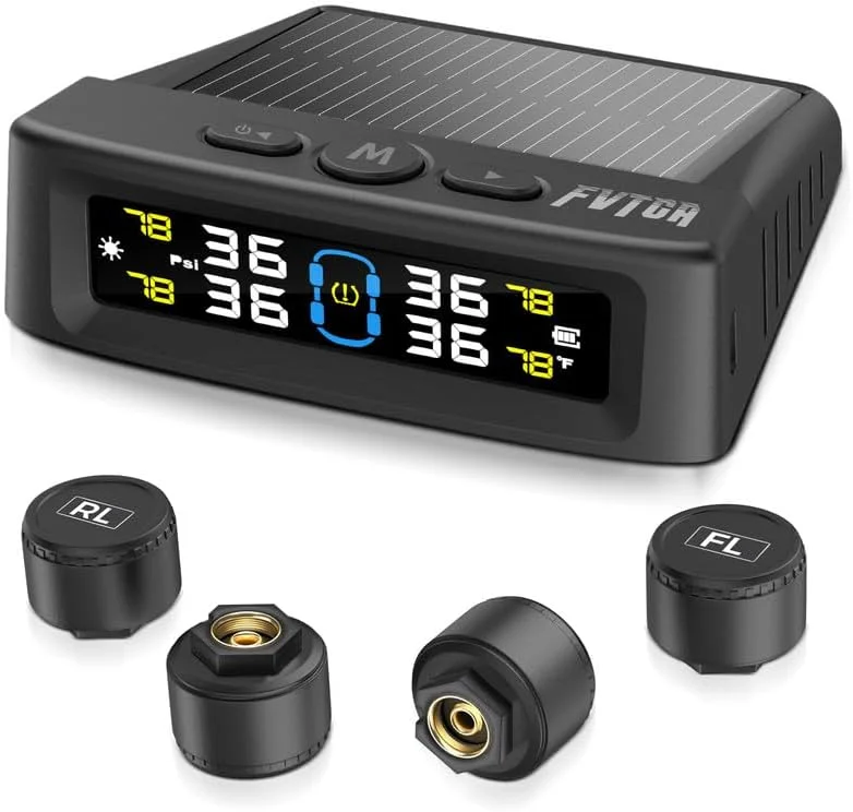 Tire Pressure Monitoring System with Solar Charger - Rank 10 in Best Tire Pressure Monitor of 2025