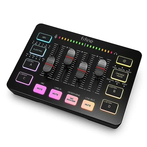 FIFINE AmpliGame SC3 Gaming Audio Mixer - Rank 8 in Best Podcast Equipment of 2025