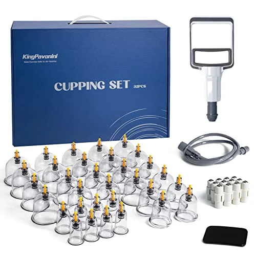 KingPavonini Cupping Therapy Set 32 Cups - Rank 8 in Best Massage Cups of 2025