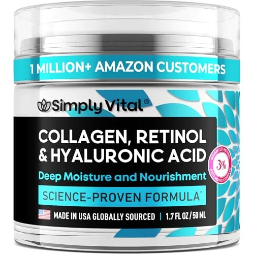 SimplyVital Collagen Face Moisturizer Cream - 1.7oz - Rank 2 in Best Wrinkle Cream of 2025