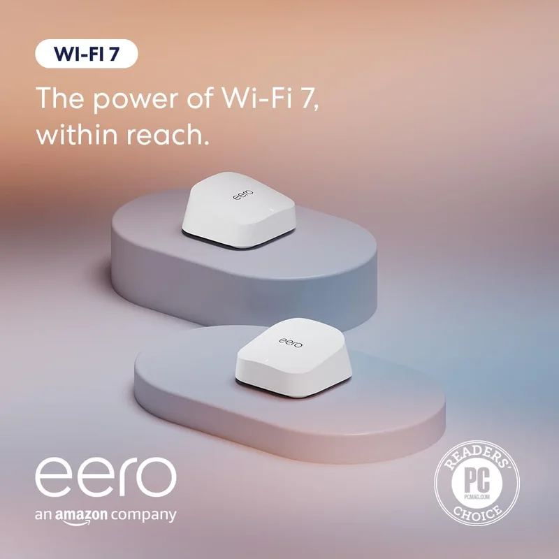 Amazon eero 7 Dual-Band Mesh Wi-Fi Router - Rank 10 in Mesh Wifi Systems of 2025