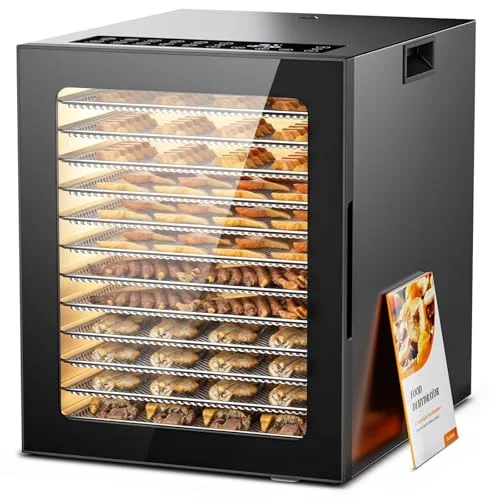 PSIIDAN Food Dehydrator 12 Trays 850W - Rank 8 in Best Food Dehydrators of 2025